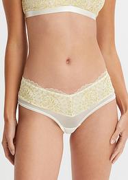 Panty con pizzo in Lurex (pacco da 3), BODYFLIRT