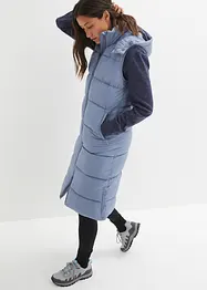 Gilet tecnico trapuntato con tecnologia isolante termica, lungo, bonprix