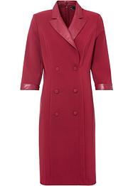 Abito stile blazer con similpelle, bpc selection premium