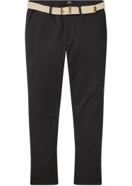 Pantaloni chino elasticizzati con cintura e taglio comfort regular fit, straight, bpc bonprix collection