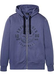 Felpa con zip, cappuccio e taglio comfort, bpc bonprix collection