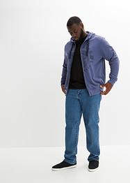 Felpa con zip, cappuccio e taglio comfort, bpc bonprix collection