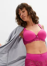 Reggiseno imbottito con ferretto e poliammide riciclata, bonprix