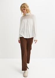 Blusa con pizzo traforato, RAINBOW