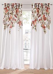 Tenda in microfibra floreale (pacco da 2), bpc living bonprix collection