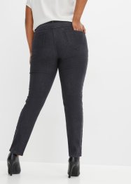 Jeans elasticizzati con inserti in similpelle, BODYFLIRT