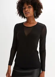 Maglia a maniche lunghe in mesh, bonprix