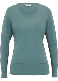 Maglione basic in maglia fine con cotone riciclato, bonprix