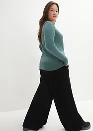 Maglione basic in filato fine con cotone riciclato, bonprix