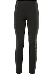 Leggings con inserti in similpelle, bonprix