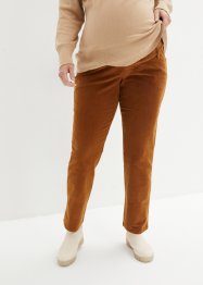 Pantaloni prémaman in velluto elasticizzato con cotone biologico, bpc bonprix collection