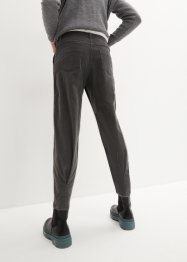 Pantaloni di velluto con cotone biologico balloon fit, bpc bonprix collection