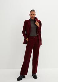 Blazer in velluto con tasche applicate in cotone biologico, bpc bonprix collection