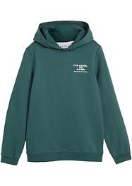 Felpa con cappuccio in cotone biologico, bpc bonprix collection
