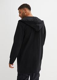 Felpa lunga con zip e cappuccio in cotone biologico, RAINBOW