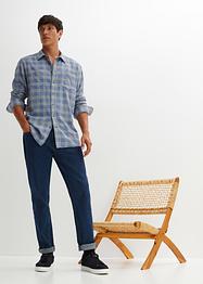 Camicia  in flanella a maniche lunghe con taglio comfort, John Baner JEANSWEAR