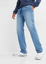 Jeans termici con elastico in vita e fodera in flanella regular fit, straight, bonprix