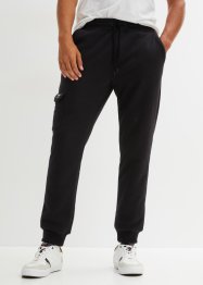 Pantaloni da jogging termici con tasche cargo e fodera effetto peluche, bpc bonprix collection