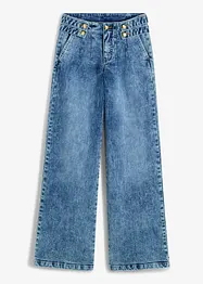 Jeans wide leg con bottoni decorativi, bonprix