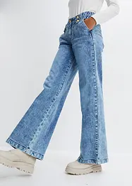 Jeans wide leg con bottoni decorativi, bonprix