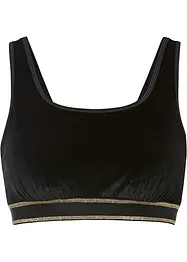 Reggiseno bustier in velluto, bpc bonprix collection