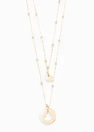 Collane (set 2 pezzi) con zirconie, bonprix