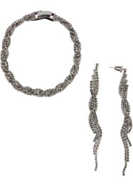 Bracciale e orecchini (set 3 pezzi), bpc bonprix collection