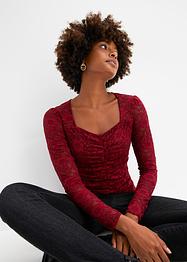 Maglia a maniche lunghe con pizzo, BODYFLIRT boutique
