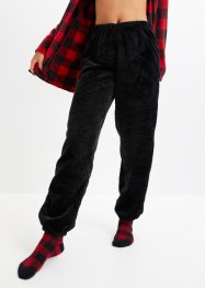 Pantaloni pigiama lunghi in pile con interno morbido, bpc bonprix collection