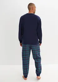 Pigiama con pantaloni in flanella, bonprix