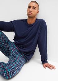 Pigiama con pantaloni in flanella, bpc bonprix collection