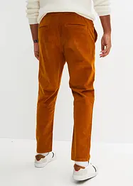 Pantaloni con elastico in vita in velluto a coste leggermente corti regular fit, straight, bonprix