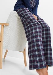 Pigiama con applicazione e pantaloni in flanella, bpc bonprix collection