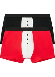 Boxer aderenti natalizi (pacco da 2), bpc bonprix collection