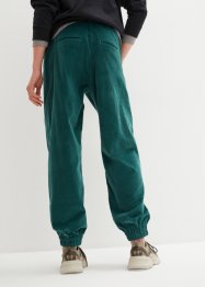 Pantaloni di velluto comodi con tasche grandi e elastico in vita, bpc bonprix collection