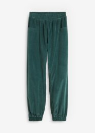 Pantaloni di velluto comodi con tasche grandi e elastico in vita, bpc bonprix collection