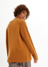 Maglione in lana con Good Cashmere Standard®, bonprix PREMIUM