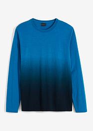Maglia a maniche lunghe con colori sfumati, slim fit, RAINBOW