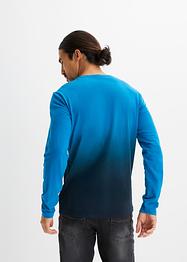 Maglia a maniche lunghe con colori sfumati, slim fit, RAINBOW