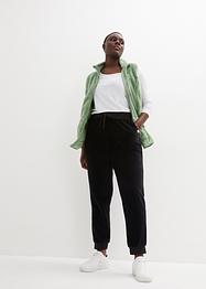 Pantaloni da jogging cropped in ciniglia livello 1, bpc bonprix collection