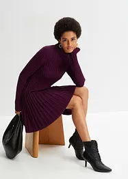 Abito in maglia a collo alto, bonprix