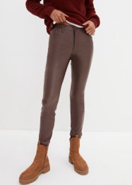 Pantaloni elasticizzati rivestiti con cinta comfort, skinny, bpc bonprix collection