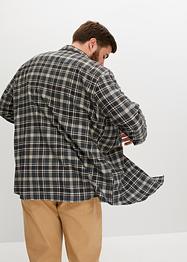 Camicia in flanella a maniche lunghe, slim fit, bpc selection