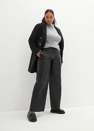 Pantaloni larghi in nappa d'agnello, bonprix