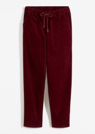 Pantaloni di velluto  con coulisse e cordoncino, bpc bonprix collection