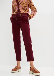 Pantaloni di velluto  con coulisse e cordoncino, bonprix