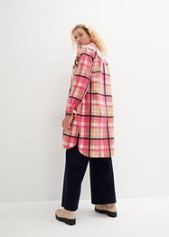 Giacca-camicia lunga a quadri foderata, bpc bonprix collection