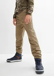 Pantaloni termici in twill con elastico in vita, loose fit, bonprix