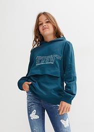 Felpa in cotone biologico con cappuccio, bpc bonprix collection