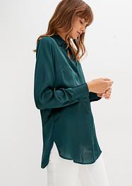 Camicetta lunga in satin, BODYFLIRT